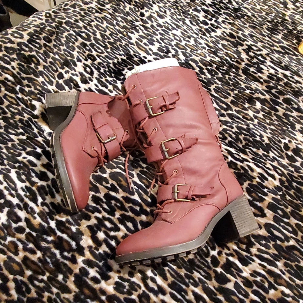 Calf boots worn maybe  once